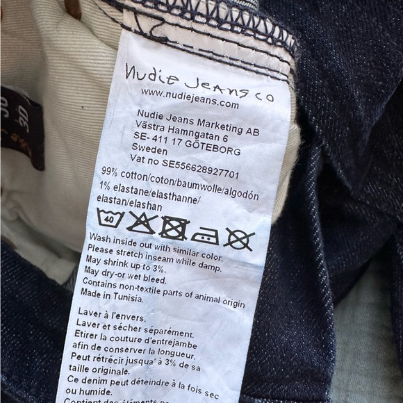 Excellent Skinny Lin Worn Indigo Nudie Jeans - Picture 12 of 13